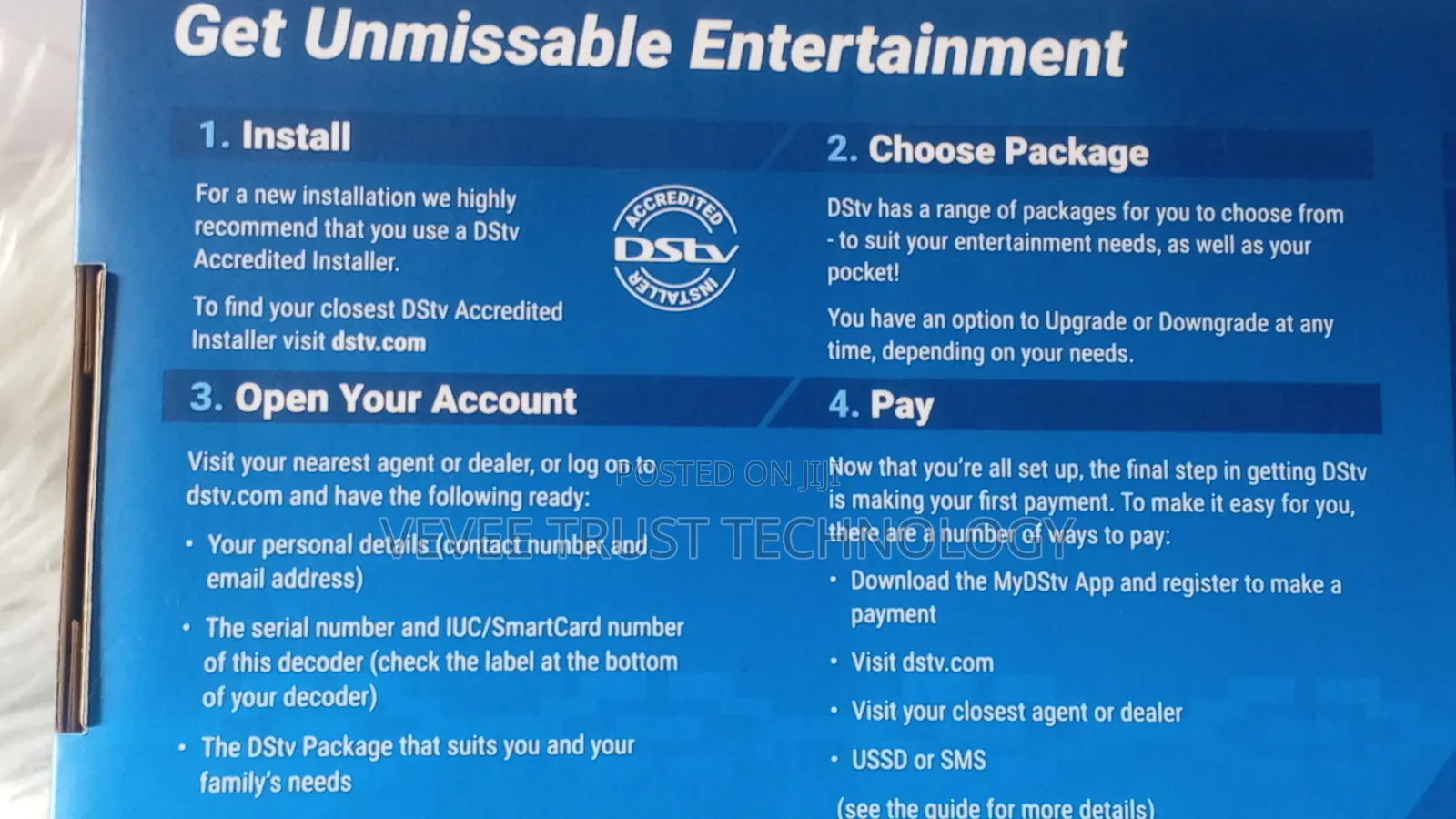 DStv HD Decoder With Accessories