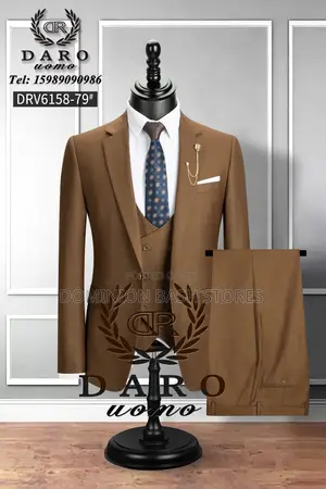 Premium Luxury Coffee Brown Daro Suit