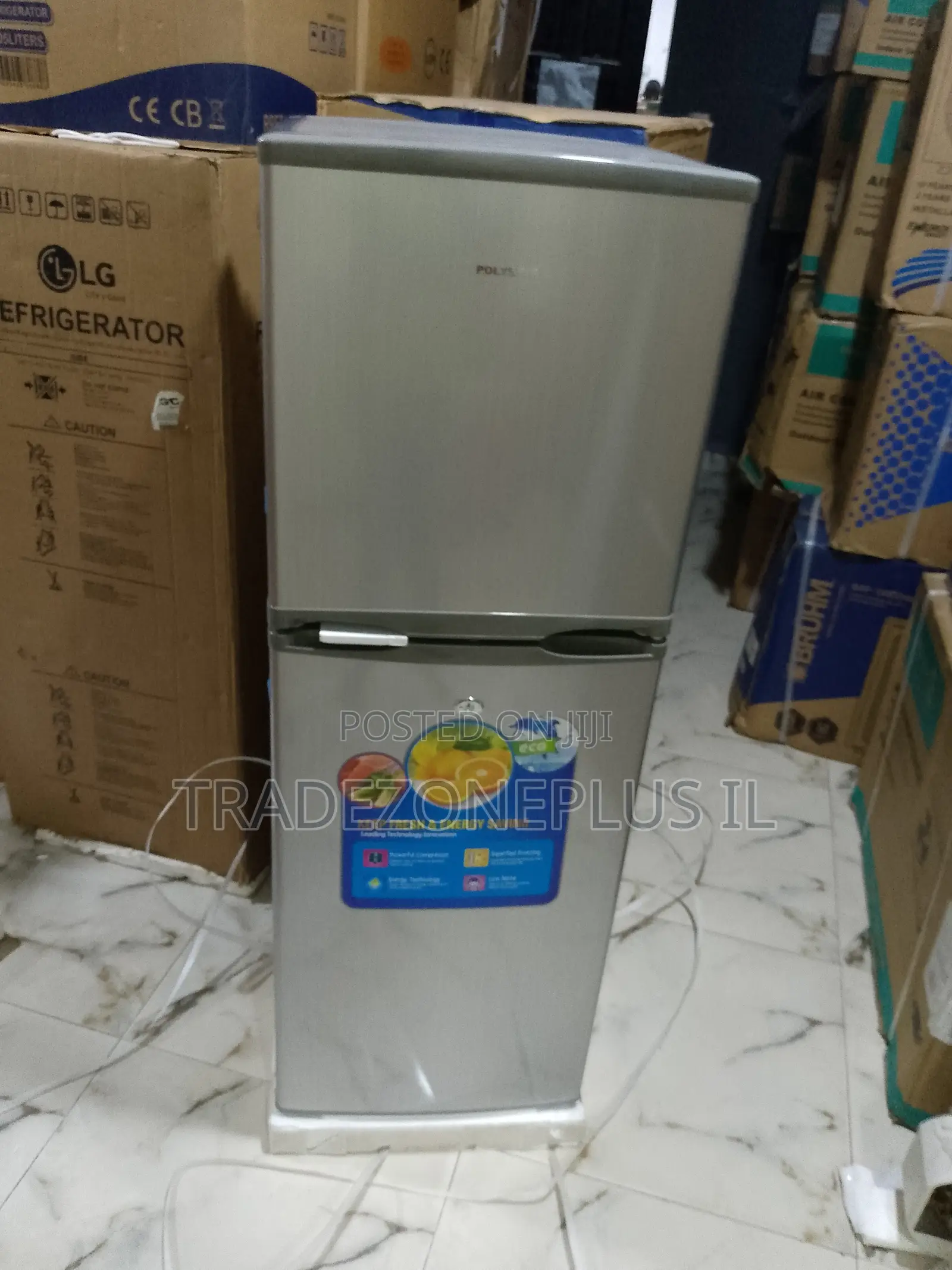 Polystar PDD-250DL Double Door Refrigerator