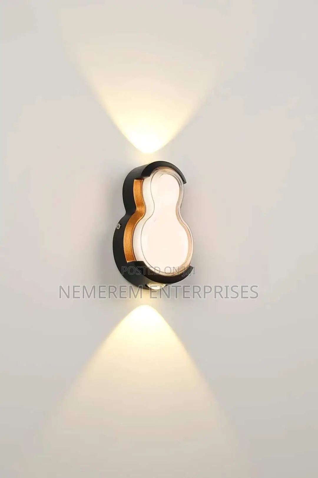 Modern Hourglass LED Wall Light - Indoor Outdoor Up/Down Sconce