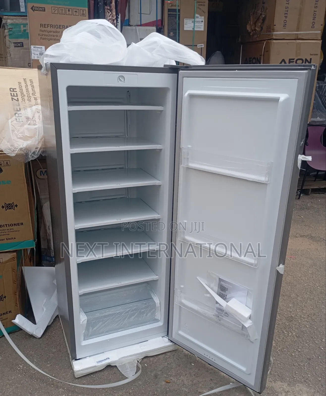 Hisense Standing Upright Freezer With 6 Drawers,ref 189dr