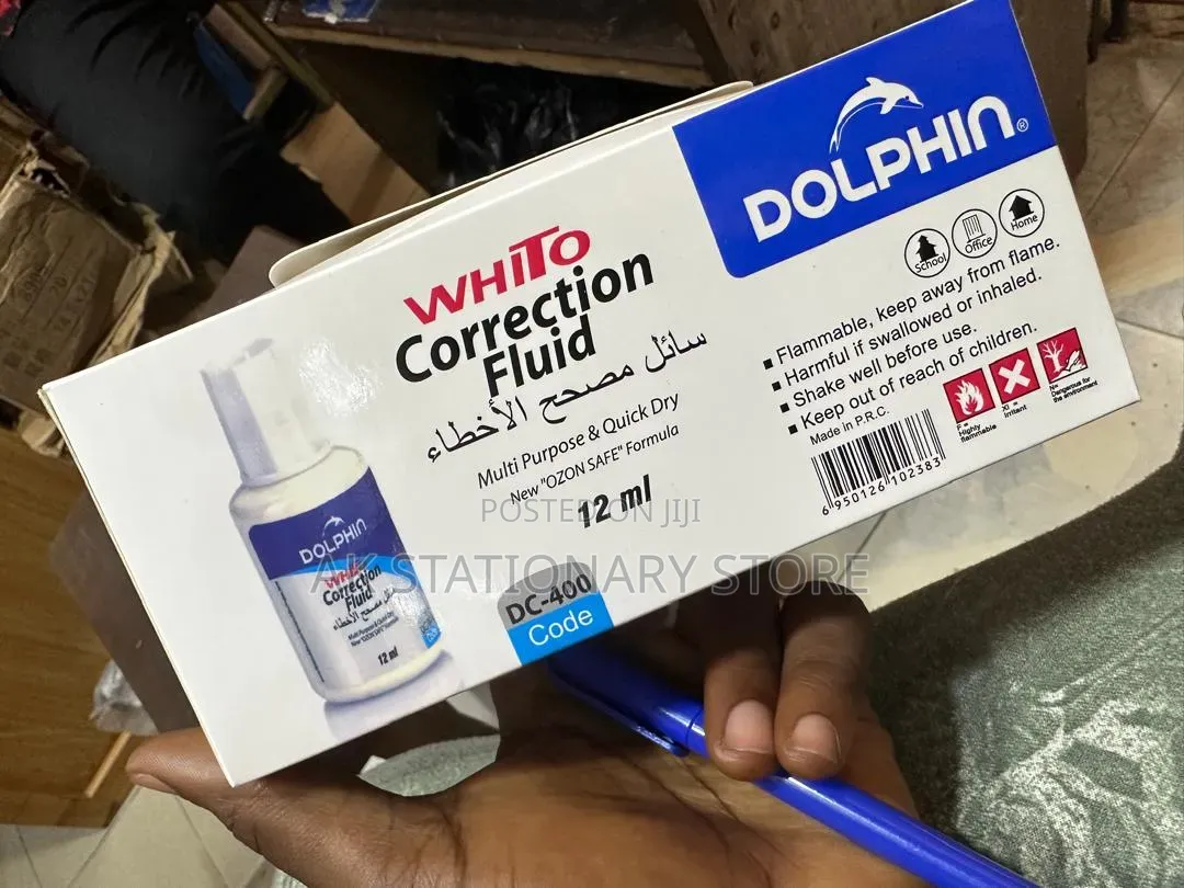 Dophin White Correction Fluid 12pcs