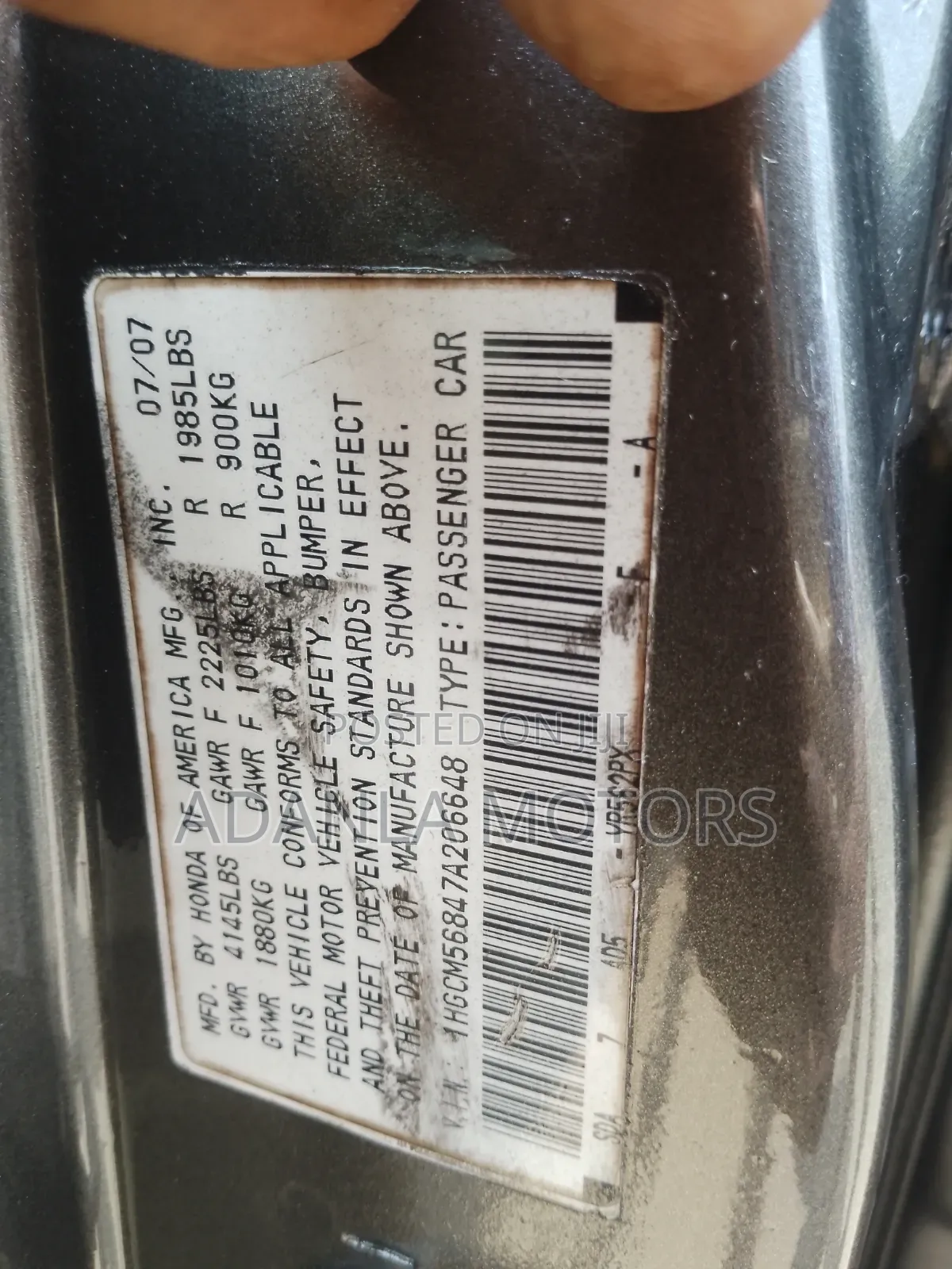 Honda Accord 2007 Gray
