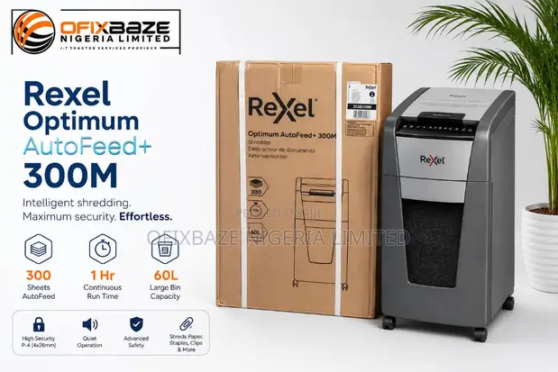 Rexel Auto 300M Micro Cut Paper Shredder - OFIXBAZE NIGERIA LIMITED ▷  Price: ₦ 780,000 on Jiji.ng [Lagos Island (Eko)]