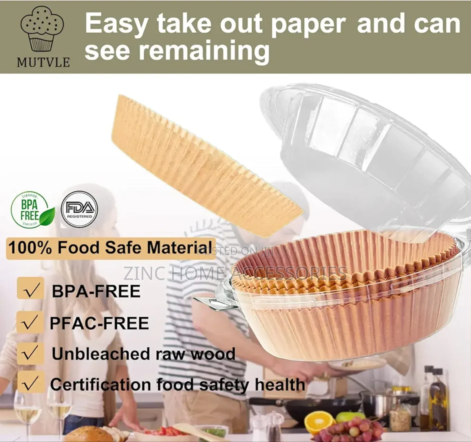 Duran Square Paper Airfryer Liner