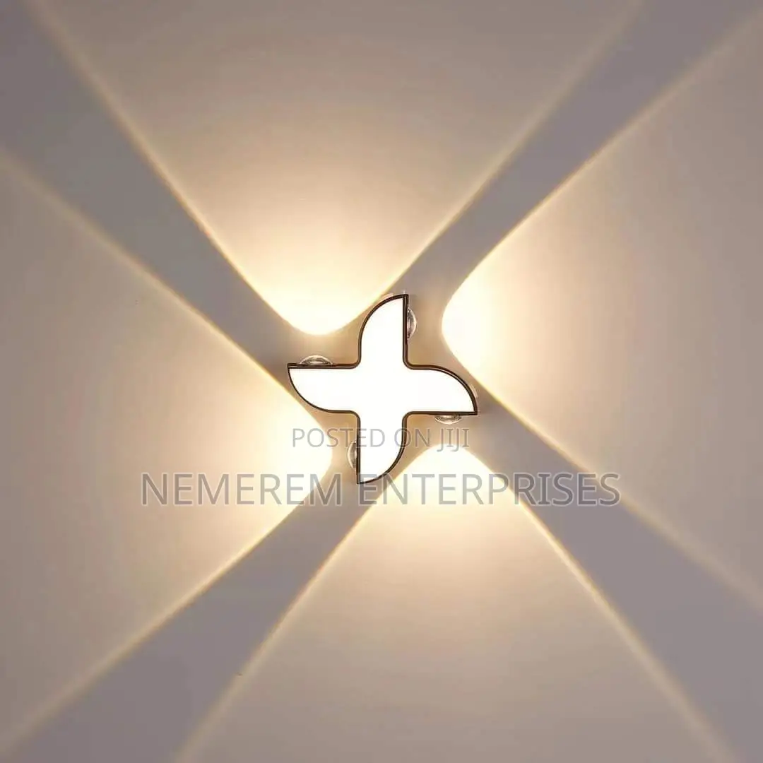 Creative Pinwheel 4-Way LED Wall Light - Modern Cross Light Sconce