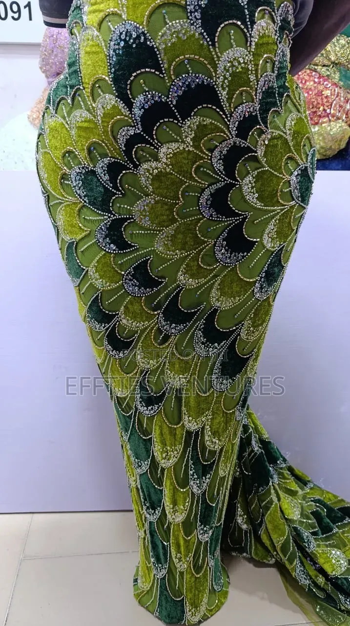 Luxury Velvet Beaded Lace