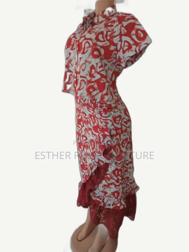 Ankara Design Skirt and Blouse