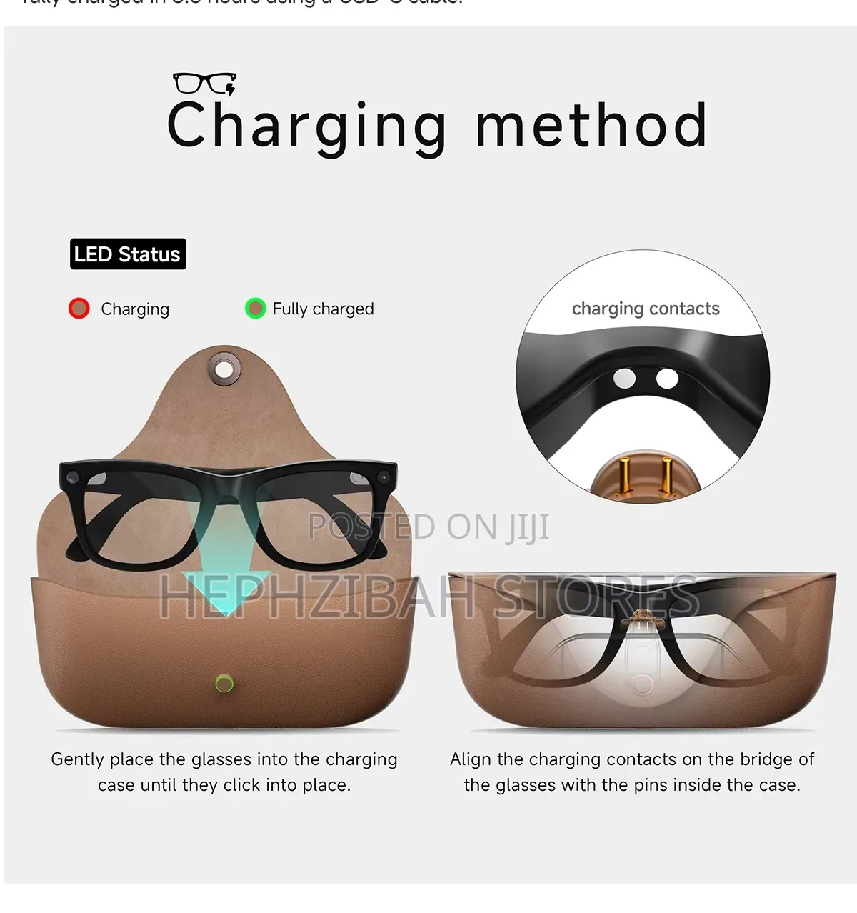 AI Next Generation Smart Recording Glasses With Charging Case