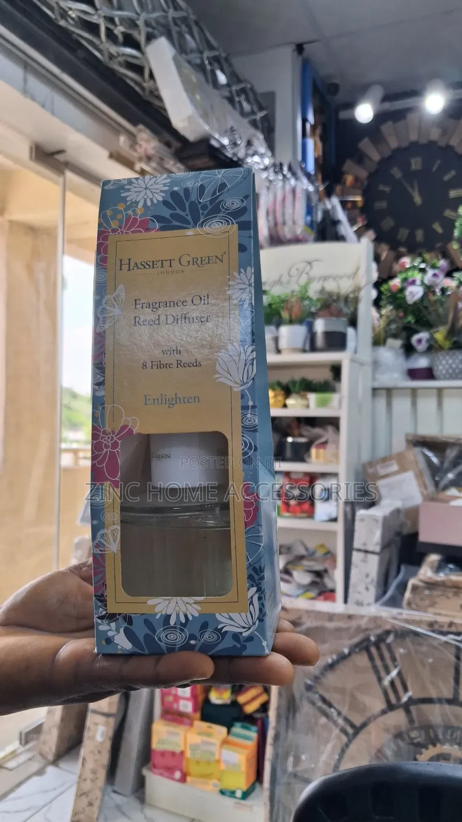 Hasset and Green Reed Diffuser