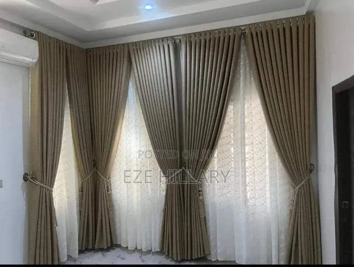 Premium Black Curtain Rods Rails – Strong Durable