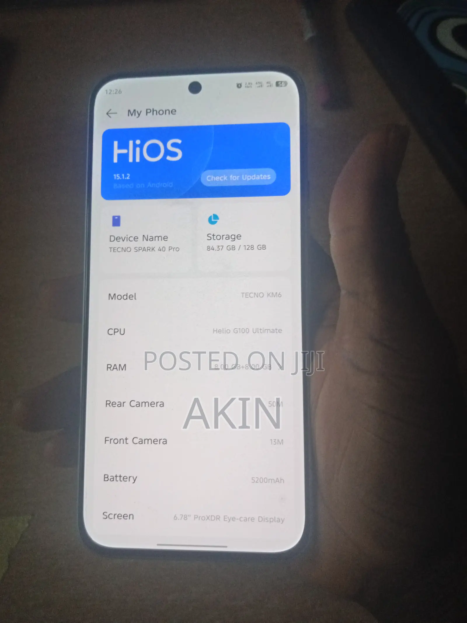 Tecno Spark 40 Pro 128 GB Gray