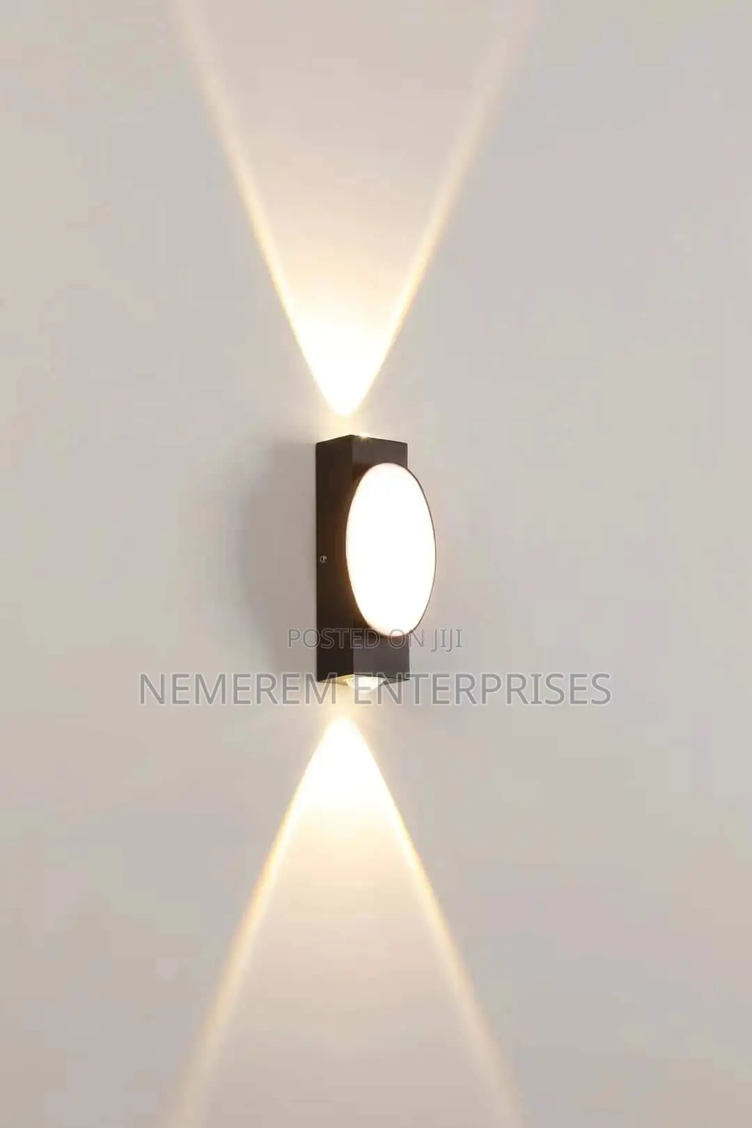 Modern Oval LED Wall Light - Decorative Up Down Wall Sconce
