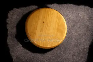 Wooden Top and Steel Stool for Sale