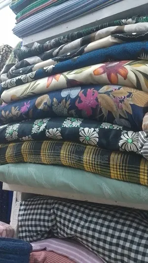 Flower and Stripes Linen Materials