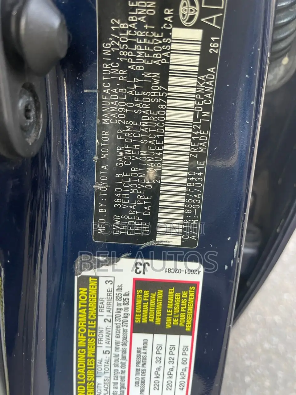 Toyota Corolla 2013 Blue