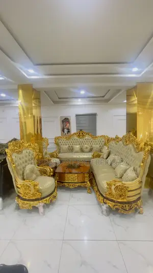 Imperial Royal Palace Gold Luxury Sofa Set (Egyptian Lassic )