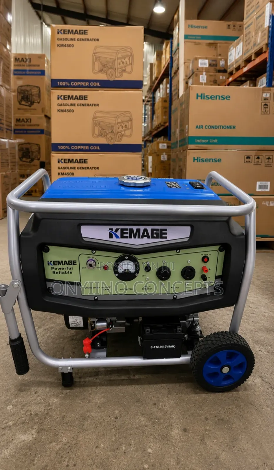 Kemage Generator 4.5 Kva 100%
 Copper Coil