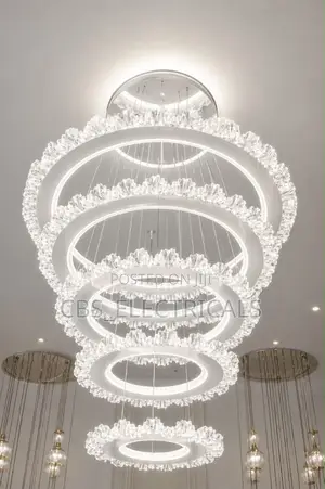 Luxury Modern Crystal LED Ring Chandelier