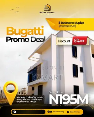 6bdrm Duplex in Maralago Lake City, Kubwa for sale