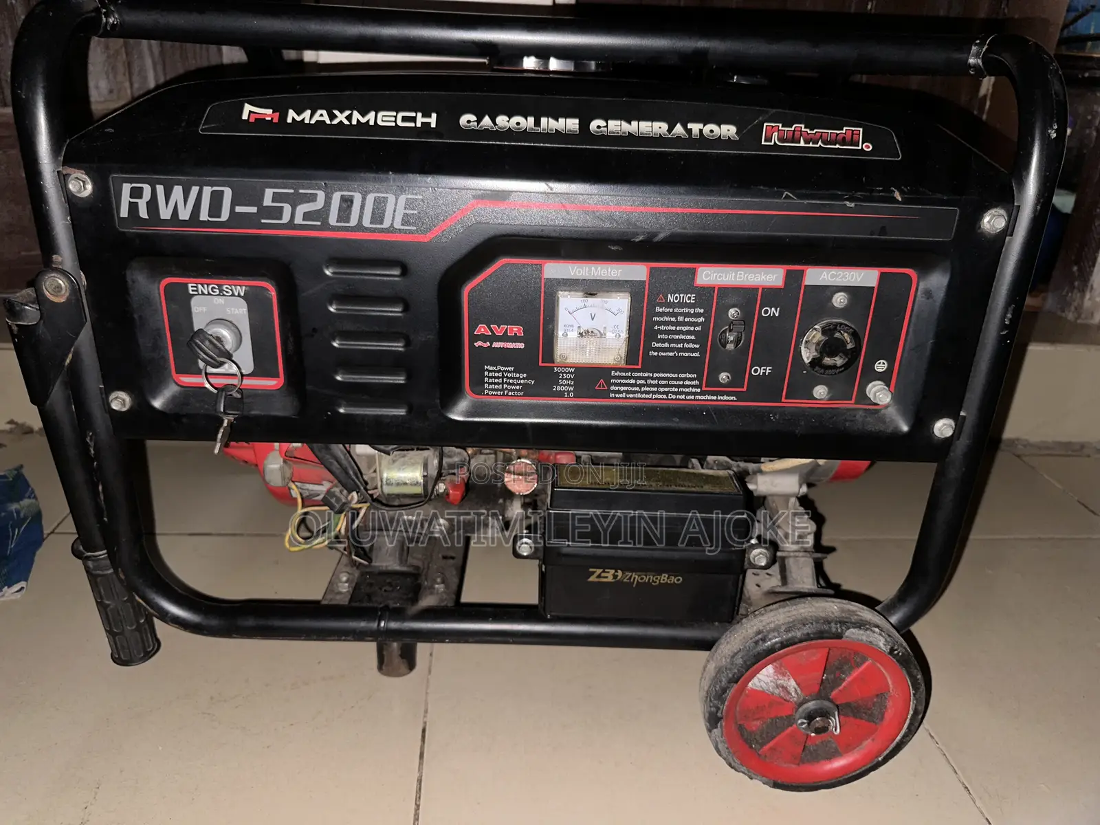 Maxmech 2.8kVA Generator