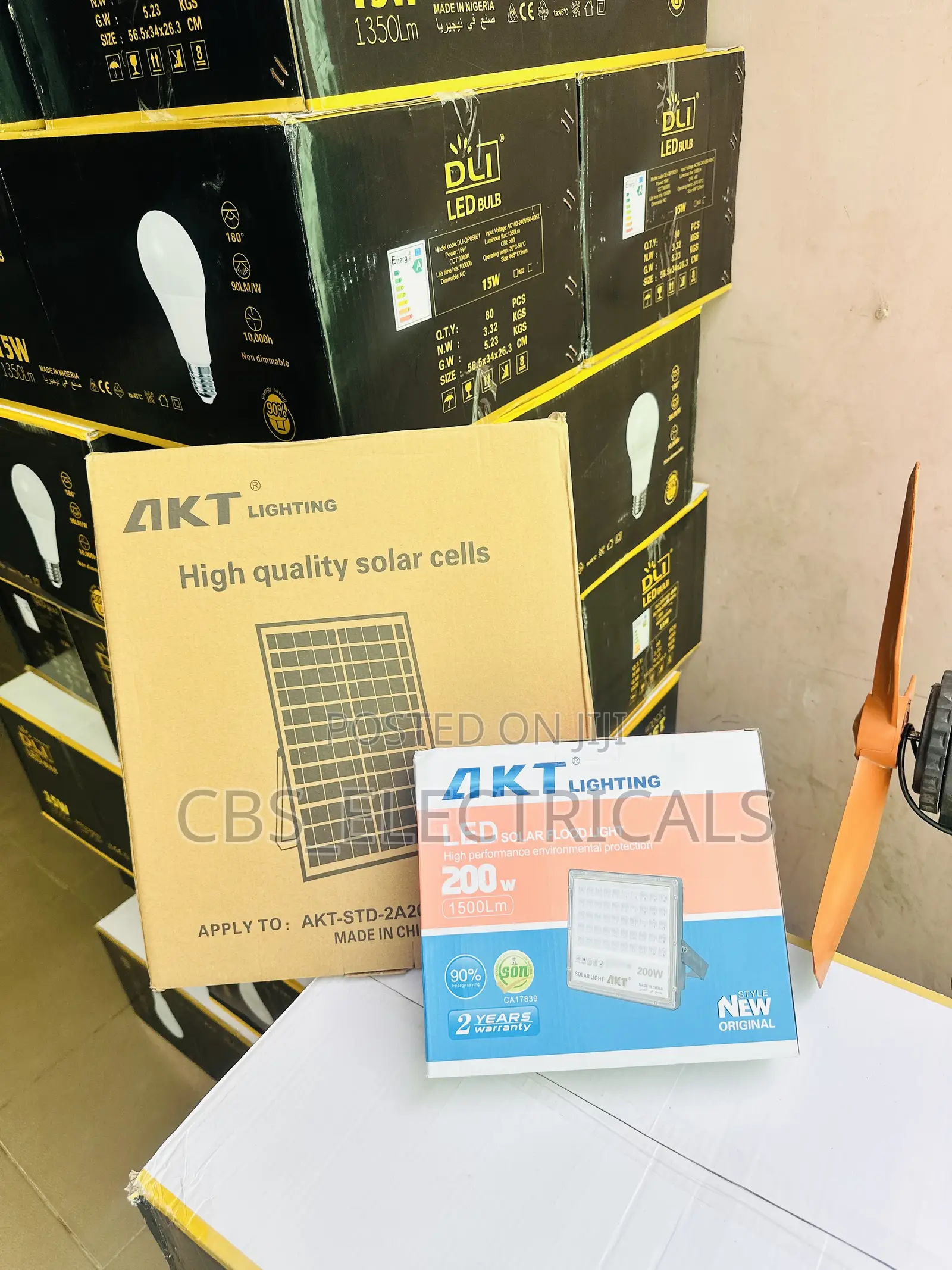 AKT 200W LED Solar Flood Light With Panel – CBS-ELECTRICALS