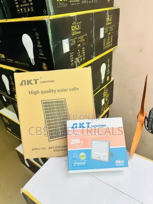 AKT 200W LED Solar Flood Light With Panel – CBS-ELECTRICALS