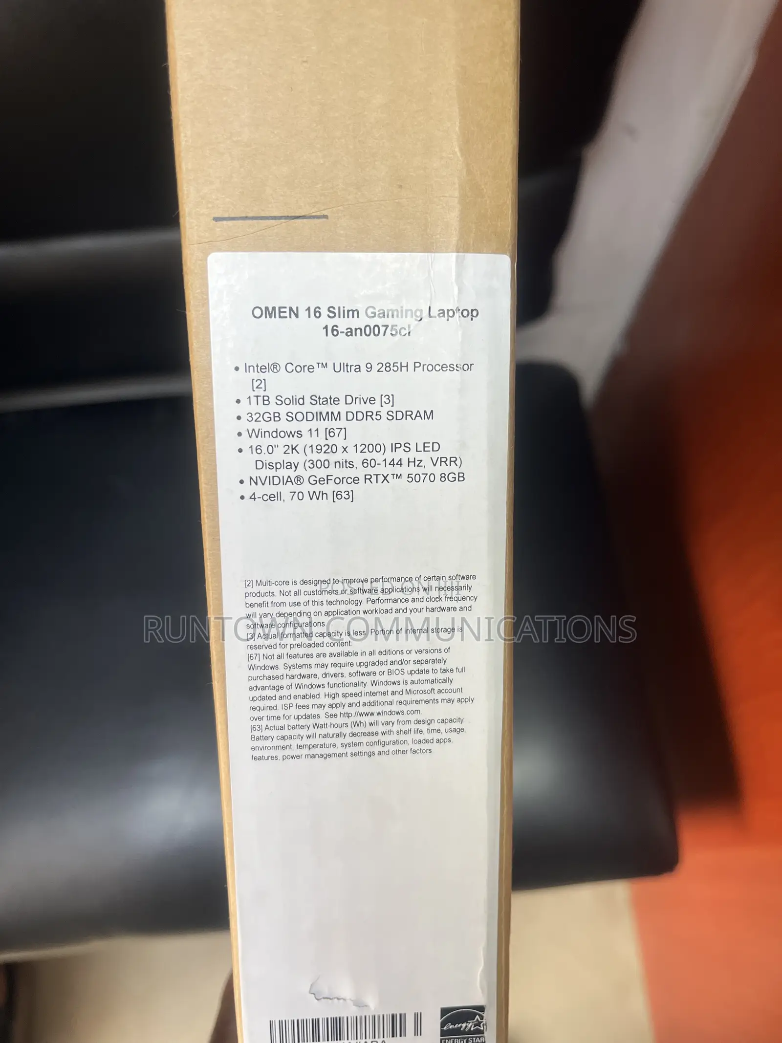 New Laptop HP Omen Slim 32GB Intel Core Ultra 9 SSD 1T