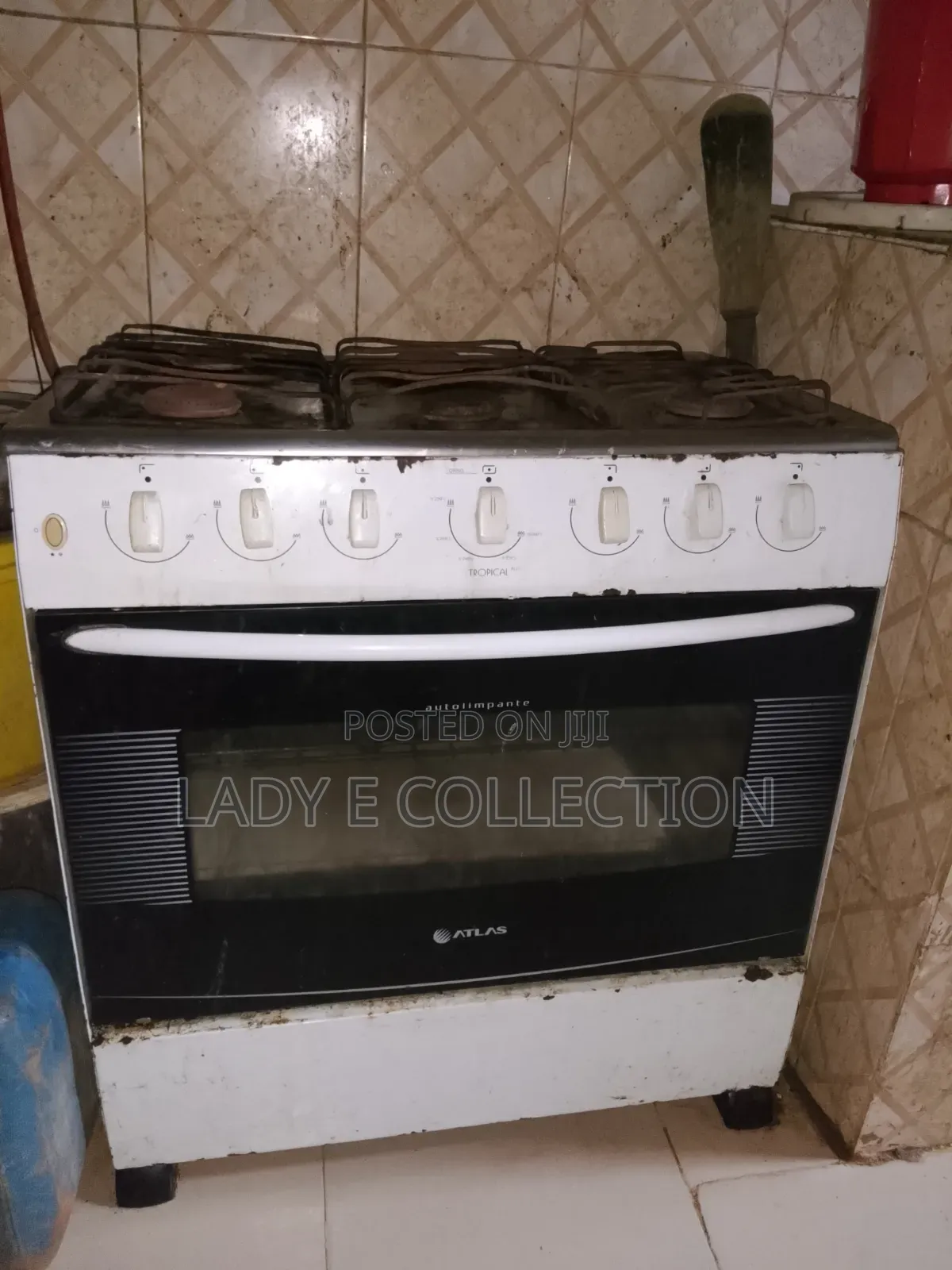 Large Gas Burner With Oven