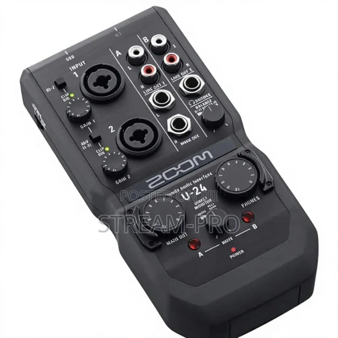 Zoom U-24 Audio Interface Mixer.
