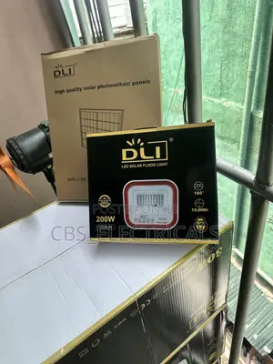 DLI 200W LED Solar Flood Light With Panel