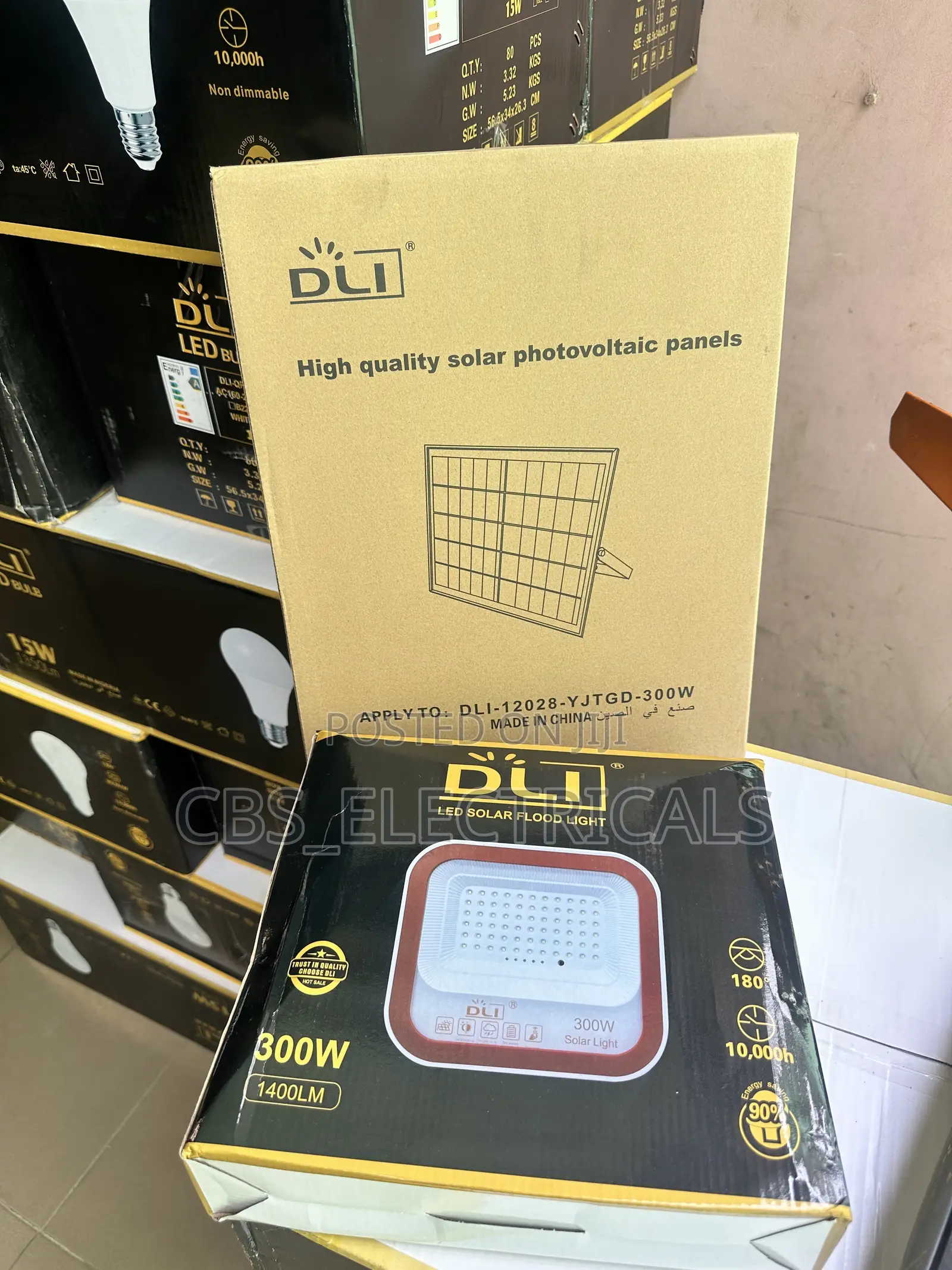 DLI 300W LED Solar Flood Light With Panel – CBS-ELECTRICALS