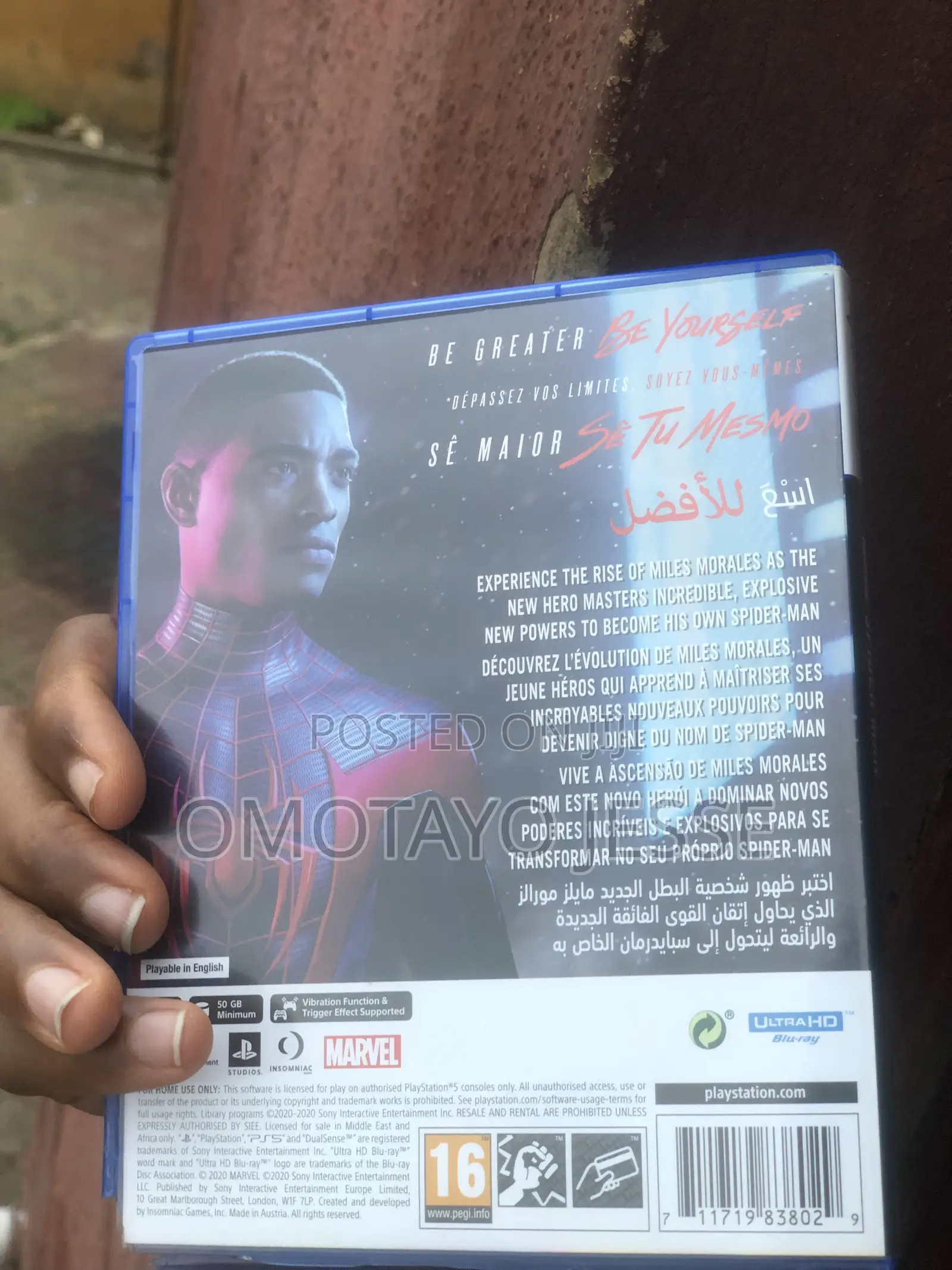 Spider-Man-Miles Morales Ps5 Disc Game