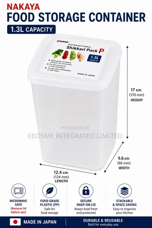 Premium 1.3L Food Storage Container With Lid