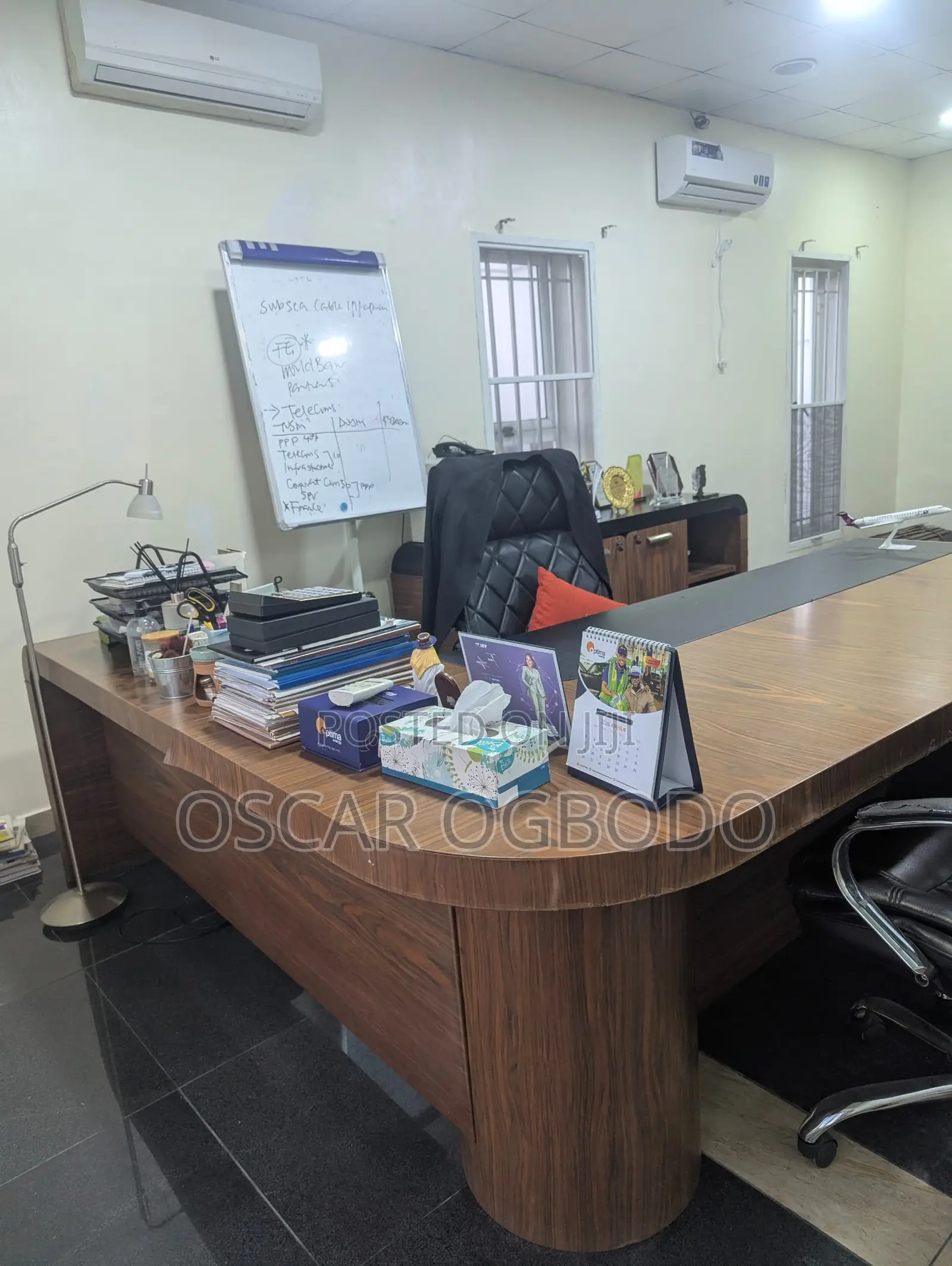 Office Table and Drawers