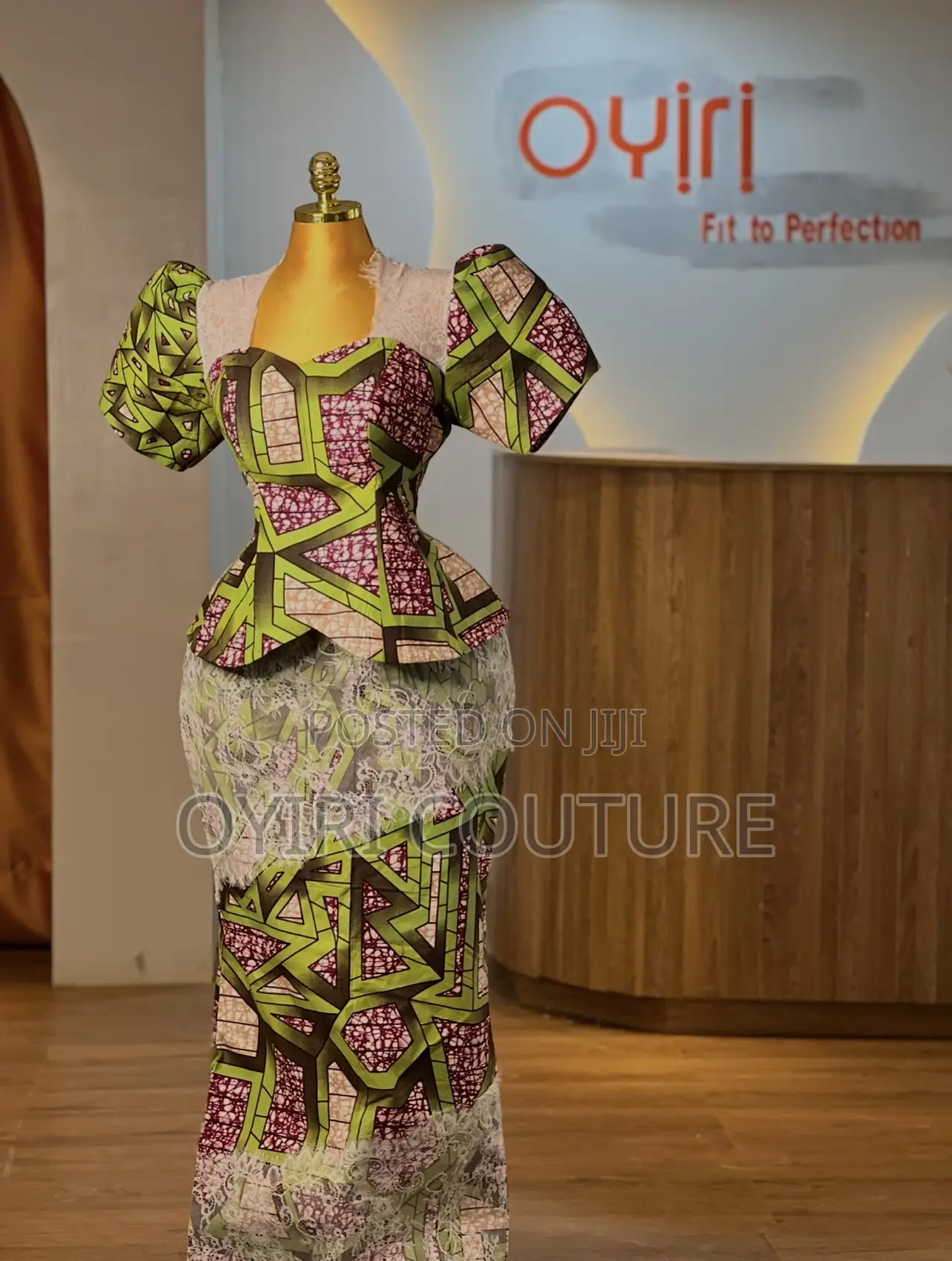 Fitted Ankara Dress