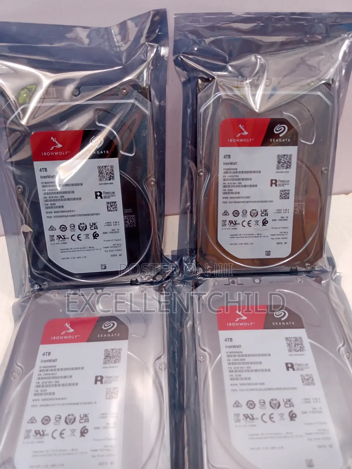 4tb Seagate Ironwolf Sata HDD Desktop