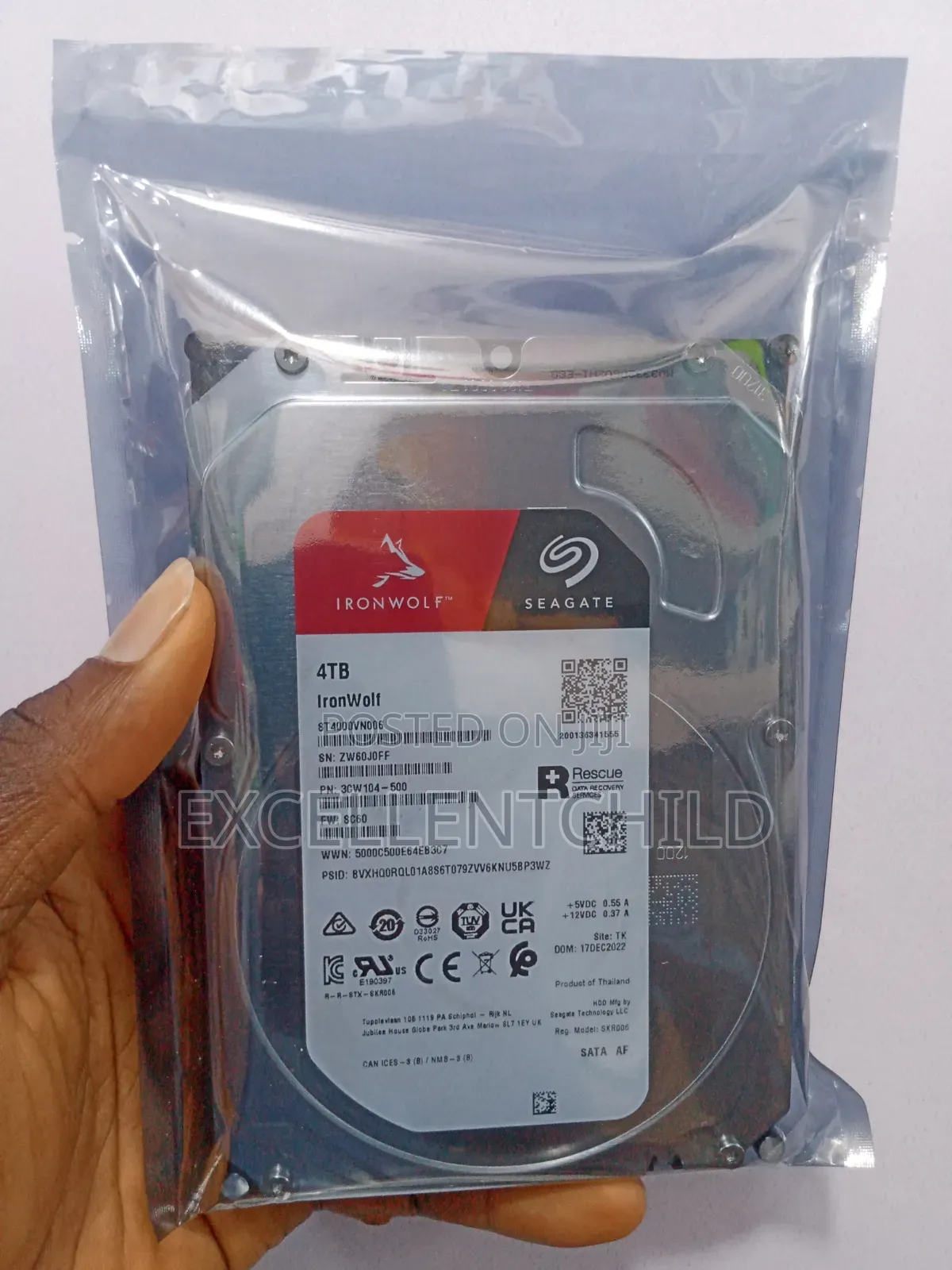 4tb Seagate Ironwolf Sata HDD Desktop