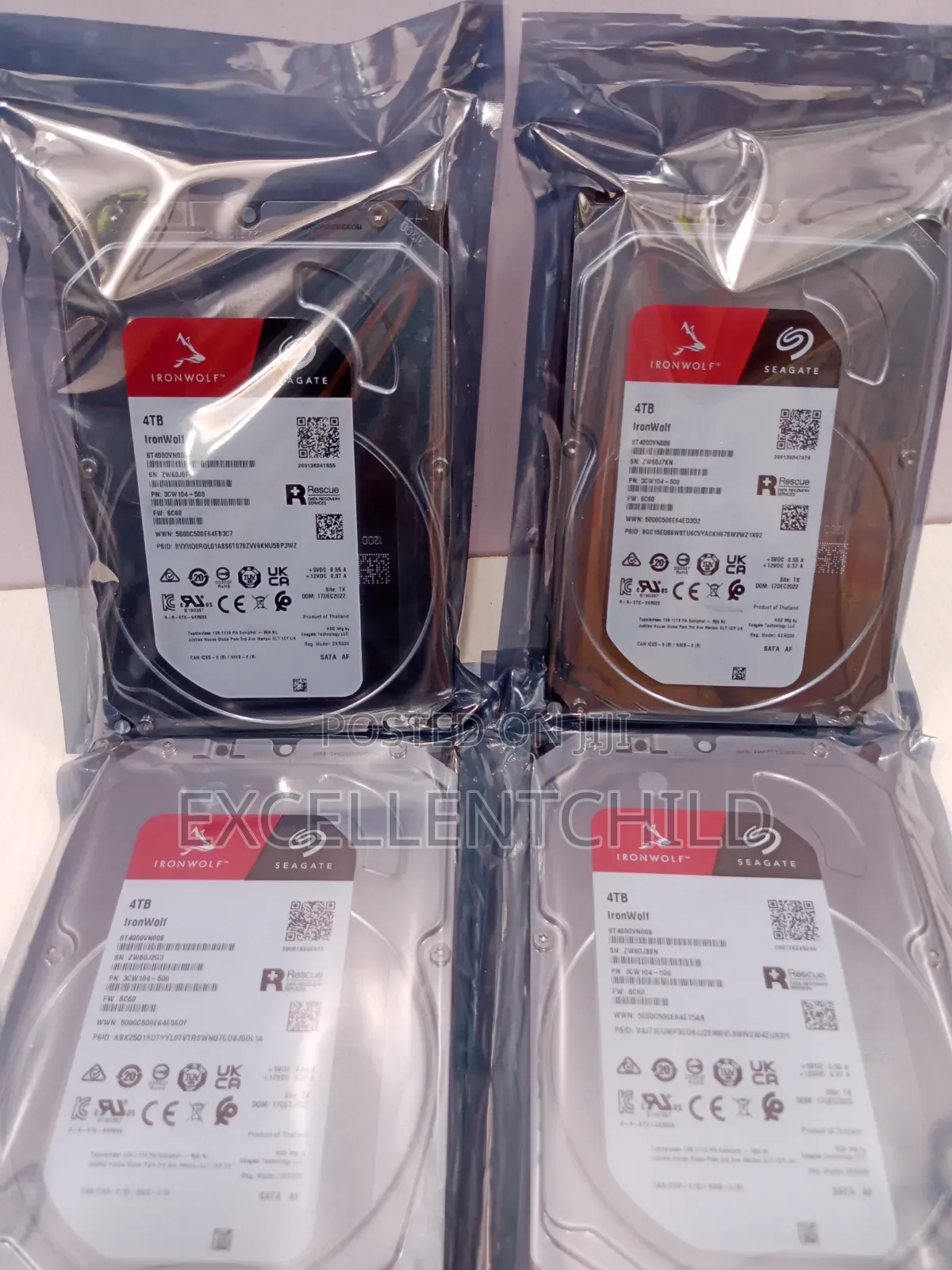 4tb Seagate Ironwolf Sata HDD Desktop
