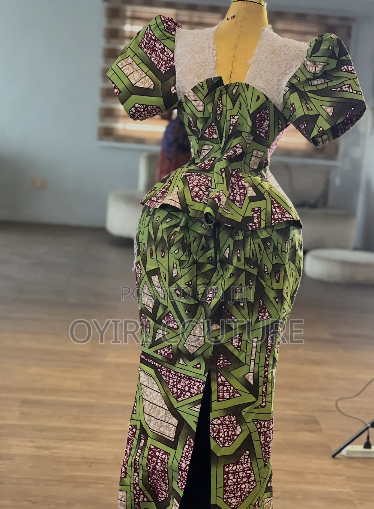 Fitted Ankara Dress