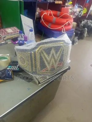 WWE Championship Replica Belt – Black Strap, Gold Plates