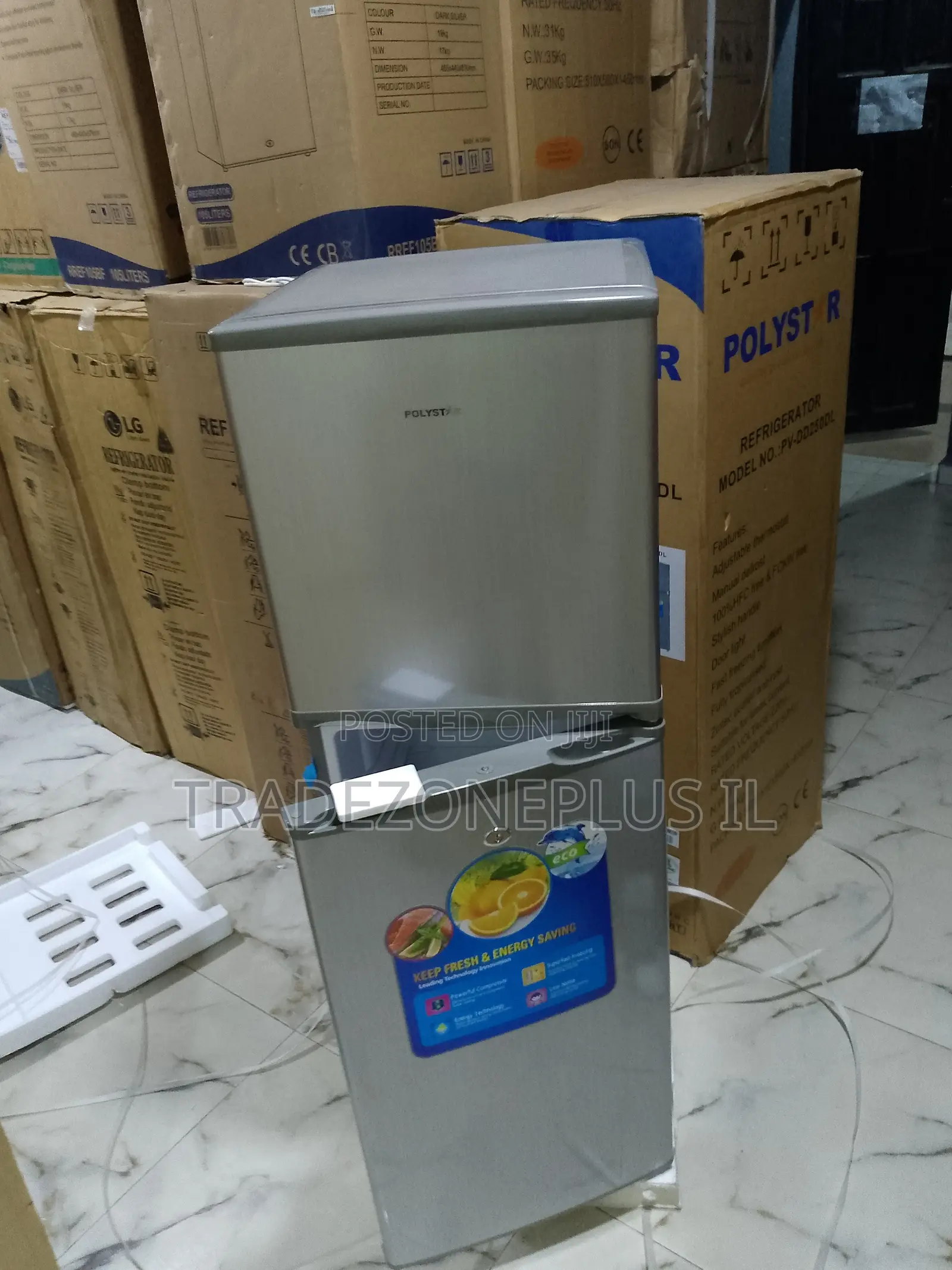Polystar Refrigerator With Door Storage