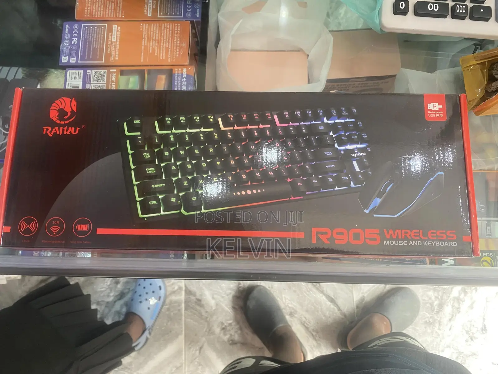 RAIKU R905 Wireless Keyboard and Mouse With Backlight