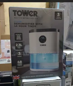 Tower 2.3L Dehumidifier With 48 Hours Timer White