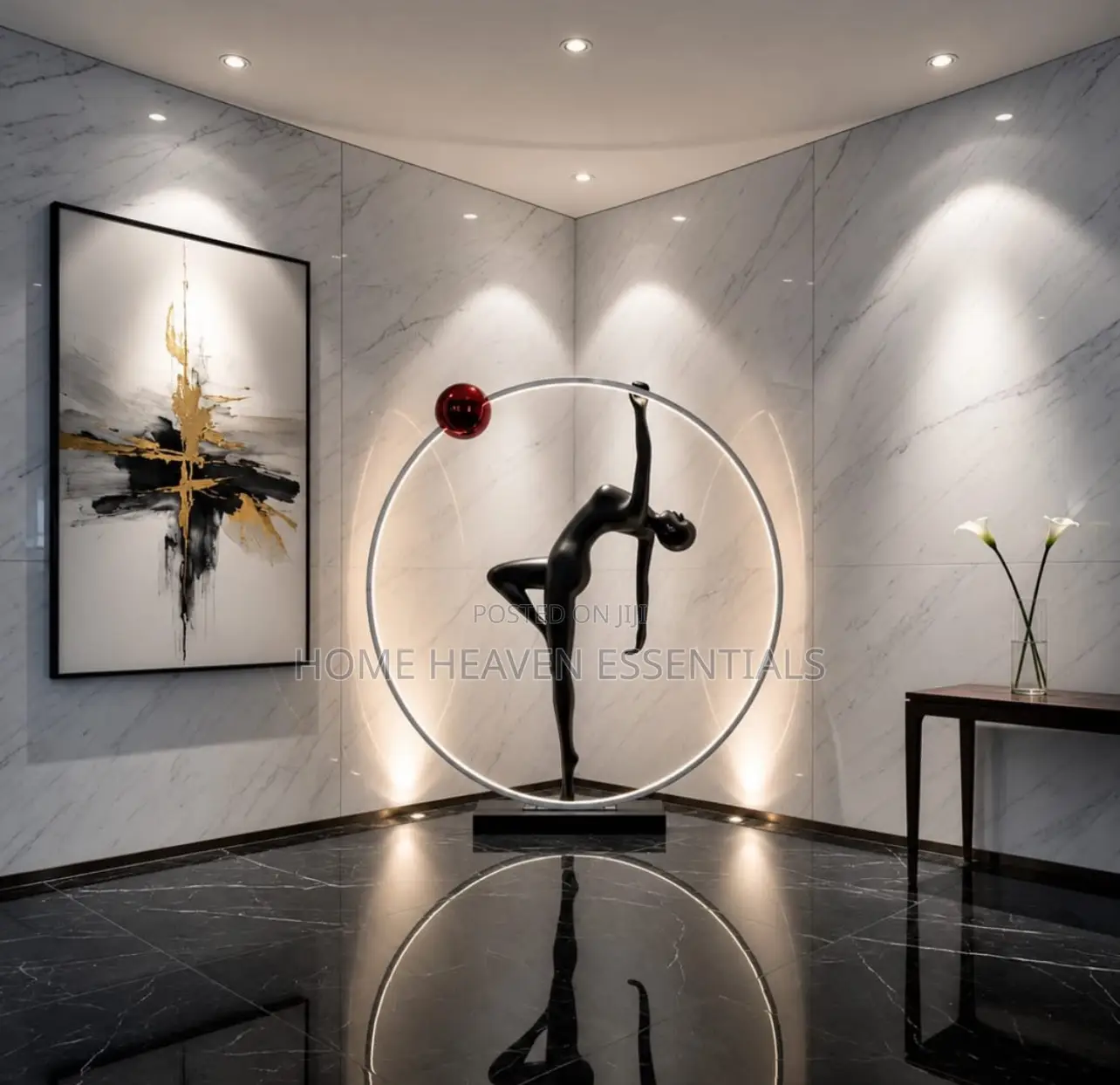 Luxury Humanoid Art Deco Floor Lamp