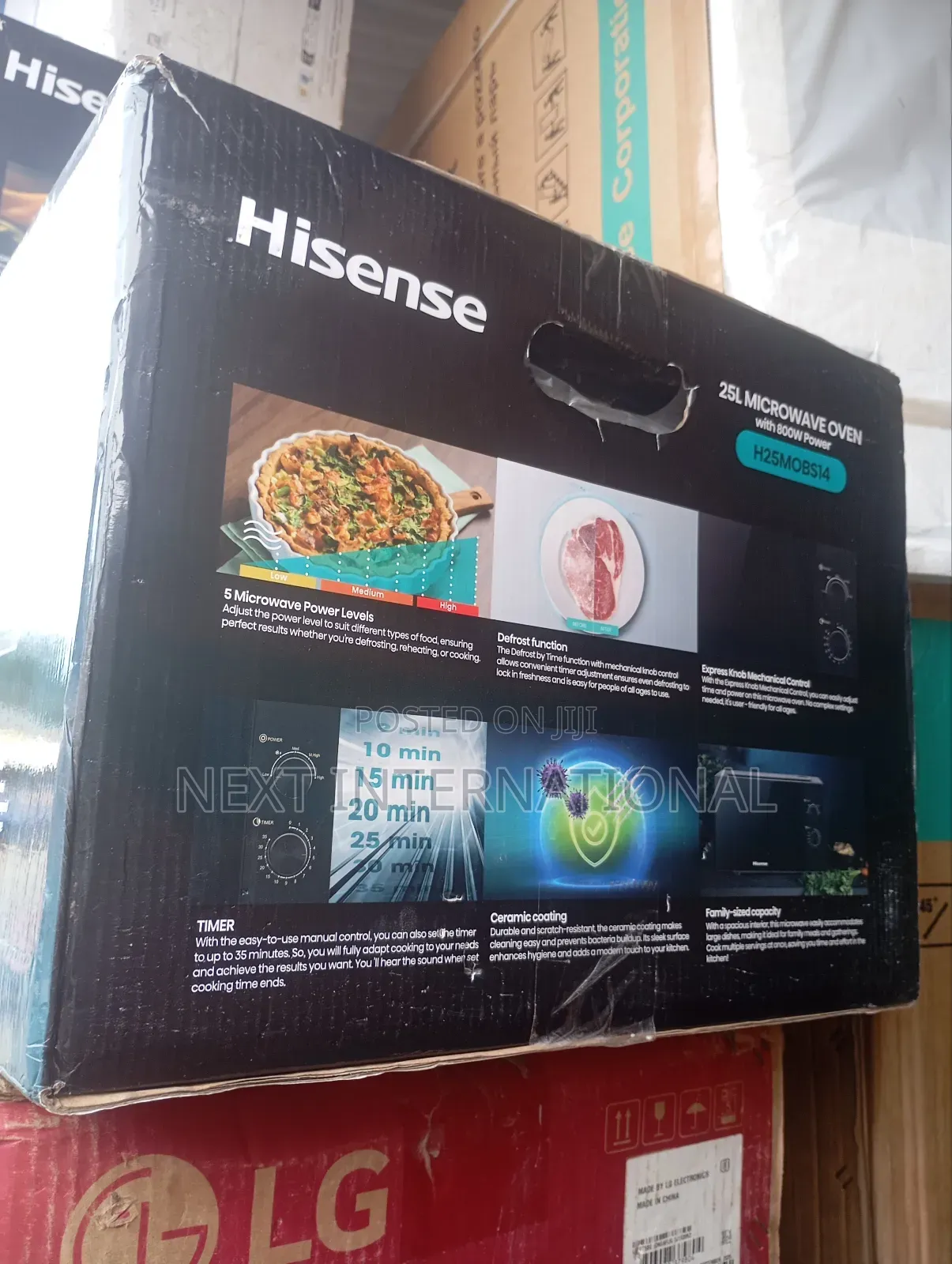 Hisense Microwave Oven 25L Black Digital Control