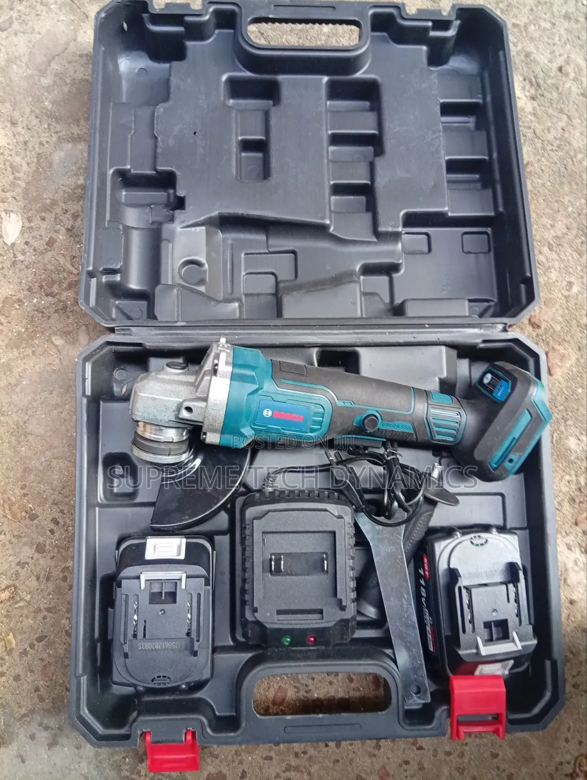 Professional 21V Cordless Angle Grinder – Complete Kit