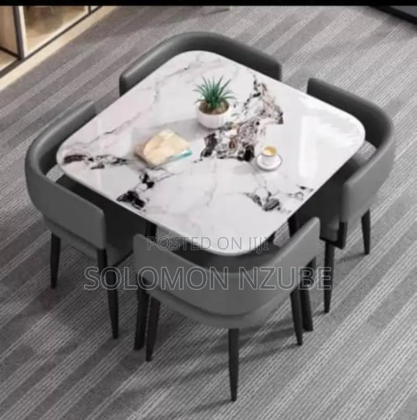 Modern Marble Dining Table – 4 Seater