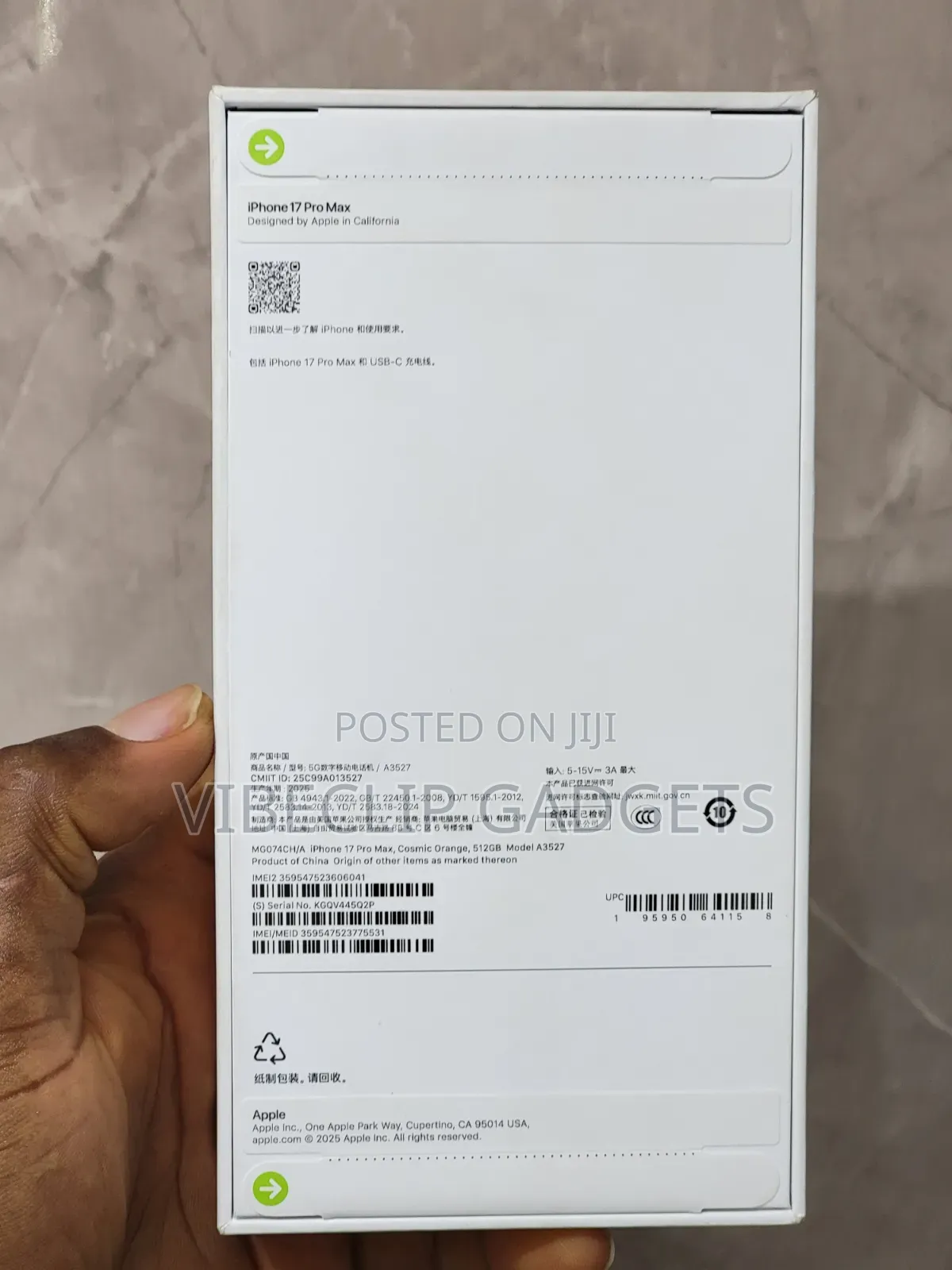 New Apple iPhone 17 Pro Max 512 GB Orange