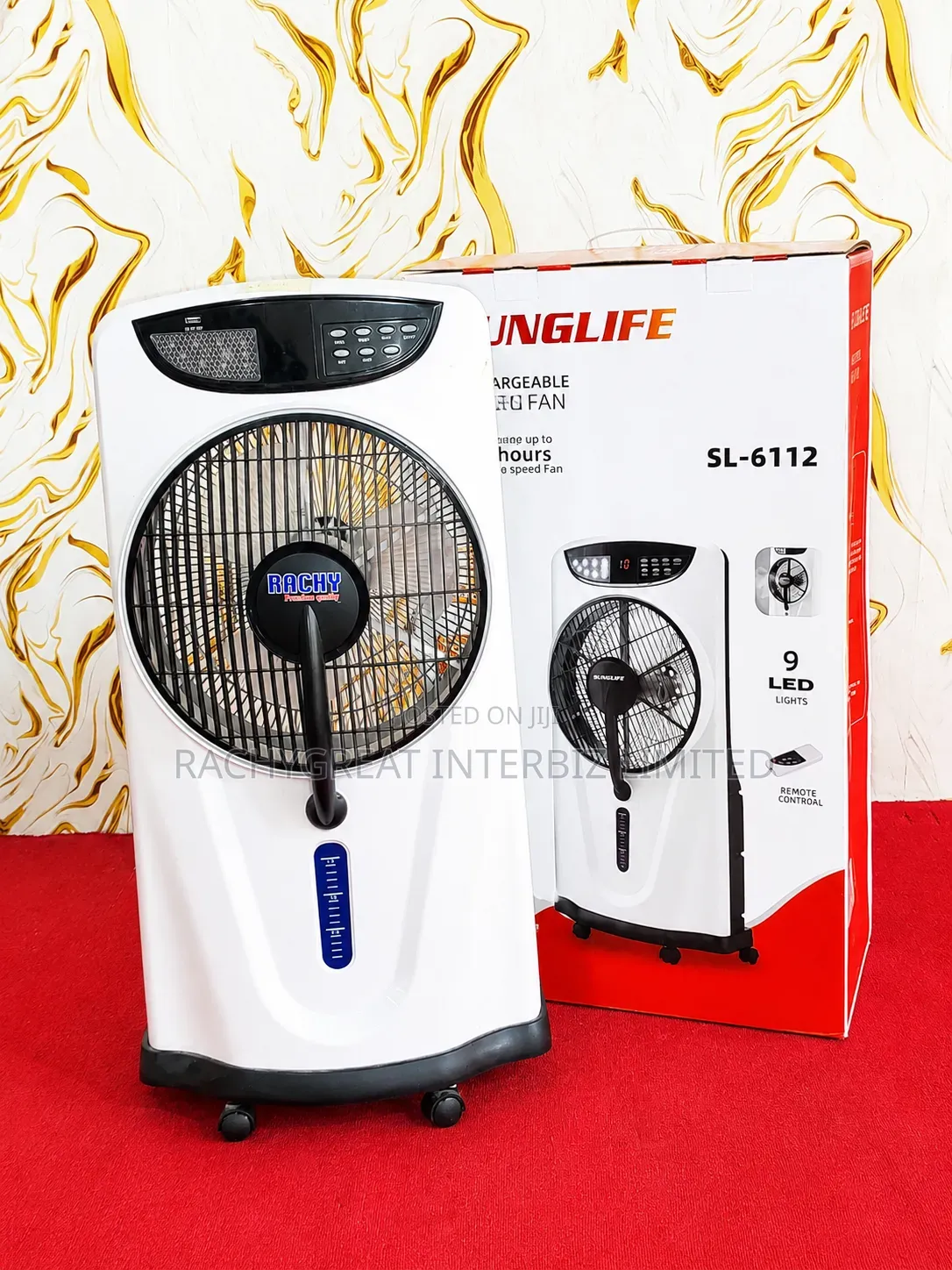 RACHY Rechargeable Air Cooler Fan With Mist Function Remote Control